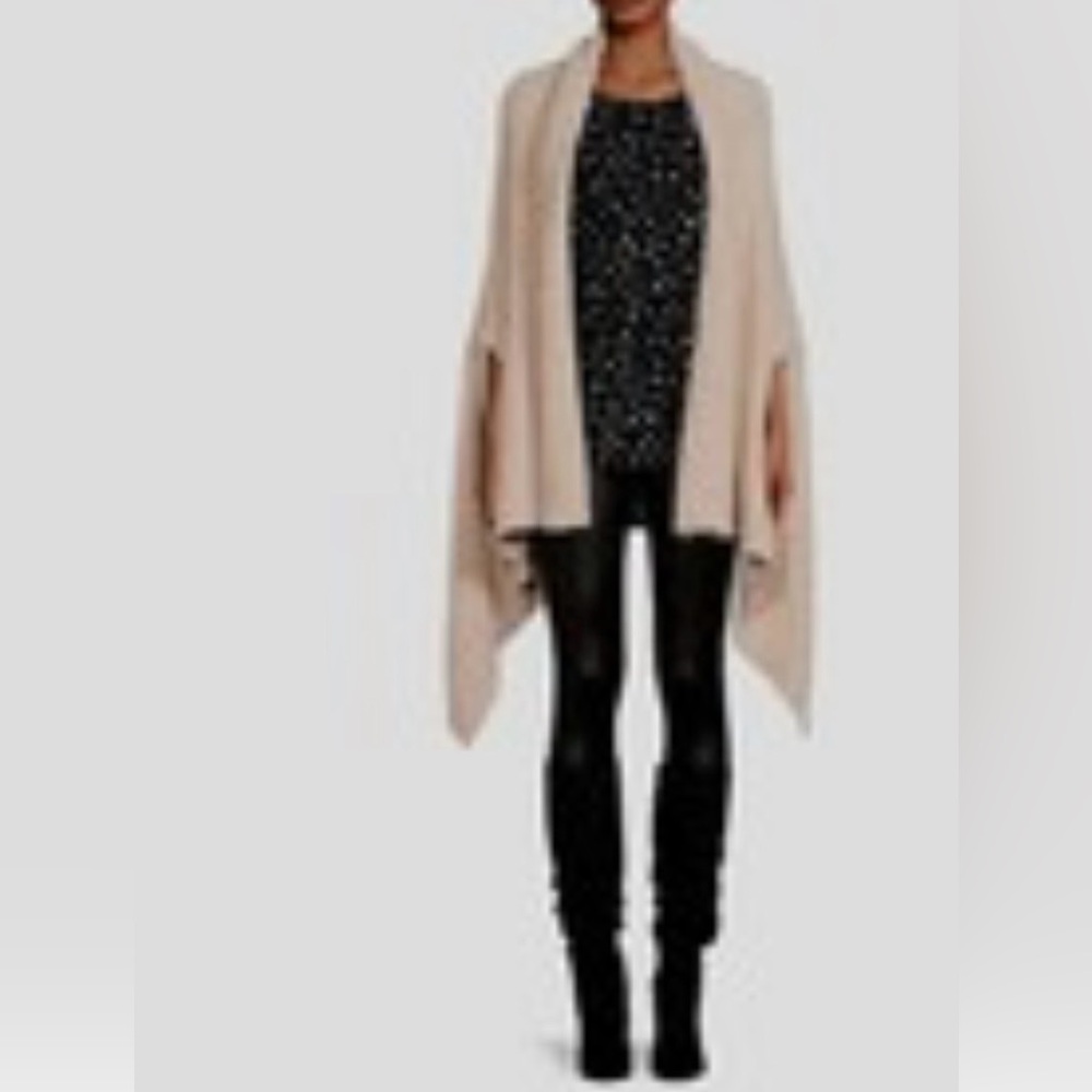 Women's Time and Tru Cozy Wrap Cream Sweater
